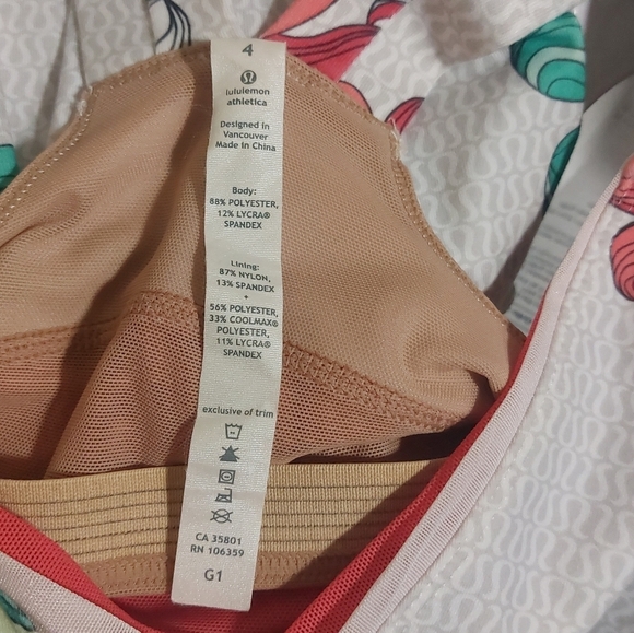 Lululemon Limited Edition Logo Print Tank Top- size 4 - Picture 5 of 5